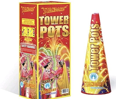 TOWER POTS GOLD(1PCS)